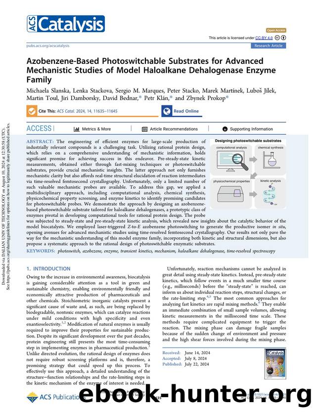 Azobenzene-Based Photoswitchable Substrates for Advanced Mechanistic Studies of Model Haloalkane Dehalogenase Enzyme Family by unknow