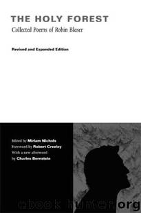 B003EEN358 EBOK by Robin Blaser;Charles Bernstein