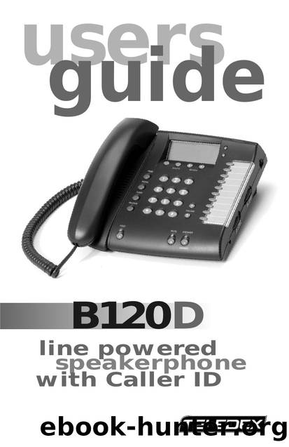 B120D User Guide by Unknown