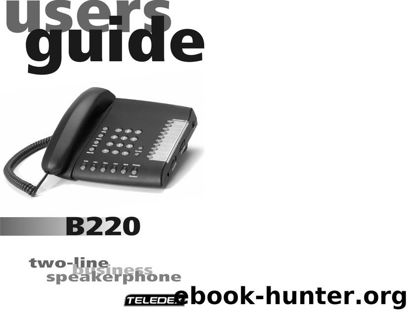 B220 User Guide by Unknown