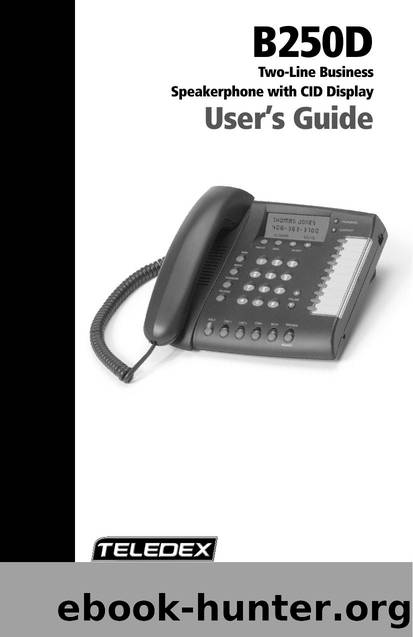 B250D User Guide by Unknown