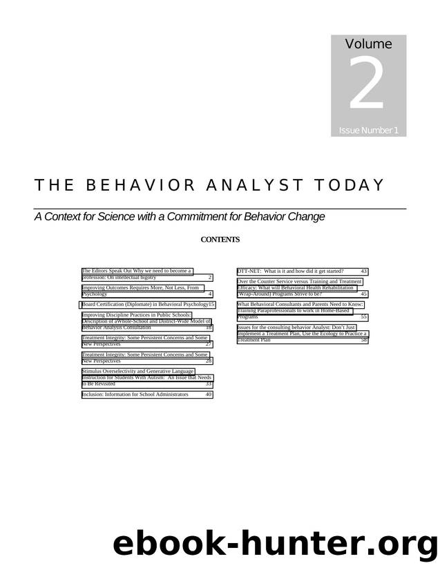BAT Journal by C. A. Thomas Ph.D. B.C.B.A