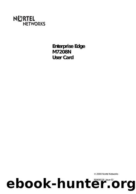 BCM 2.0 M7208N User Card by Version 2