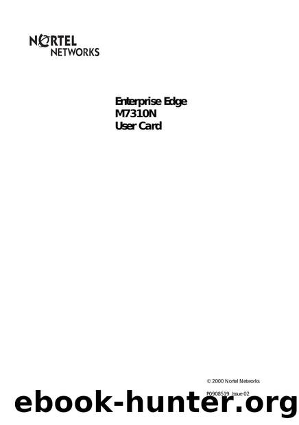 BCM 2.0 M7310N User Card by Version 2