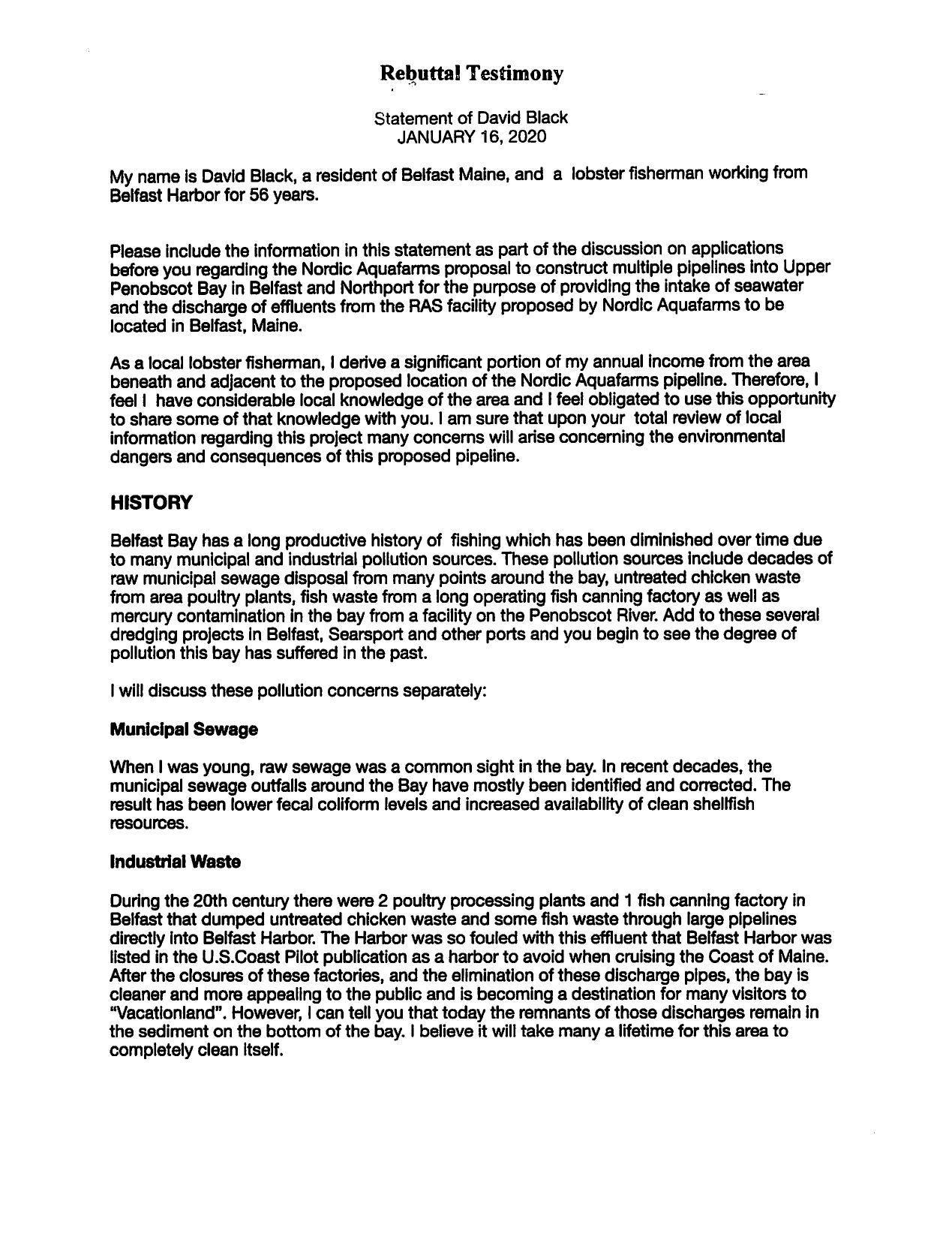 BEP Rebuttal Testimony David Black with EX MGMLU 3 by Unknown