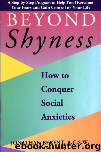 BEYOND SHYNESS by Jonathan Berent