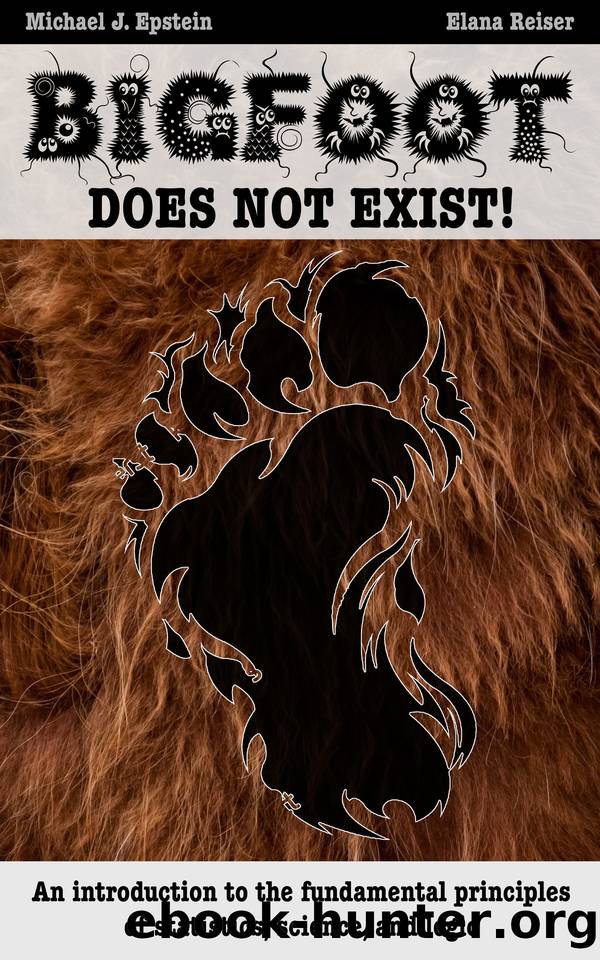 BIGFOOT DOES NOT EXIST!: An introduction to the fundamental principles of statistics, science, and logic by Reiser Elana & Epstein Michael J