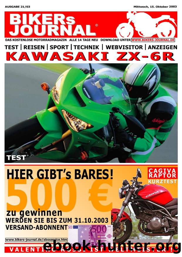BIKERs JOURNAL 21-2003 by Hoffmann