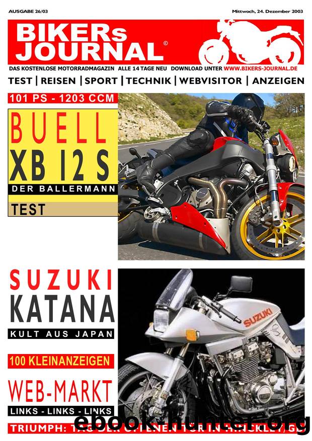 BIKERs JOURNAL 26-2003 by Hoffmann