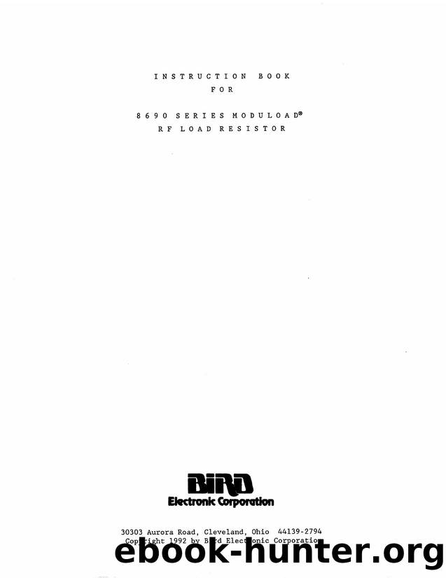 BIRD 8690S Moduload Load Resistor WW by Unknown