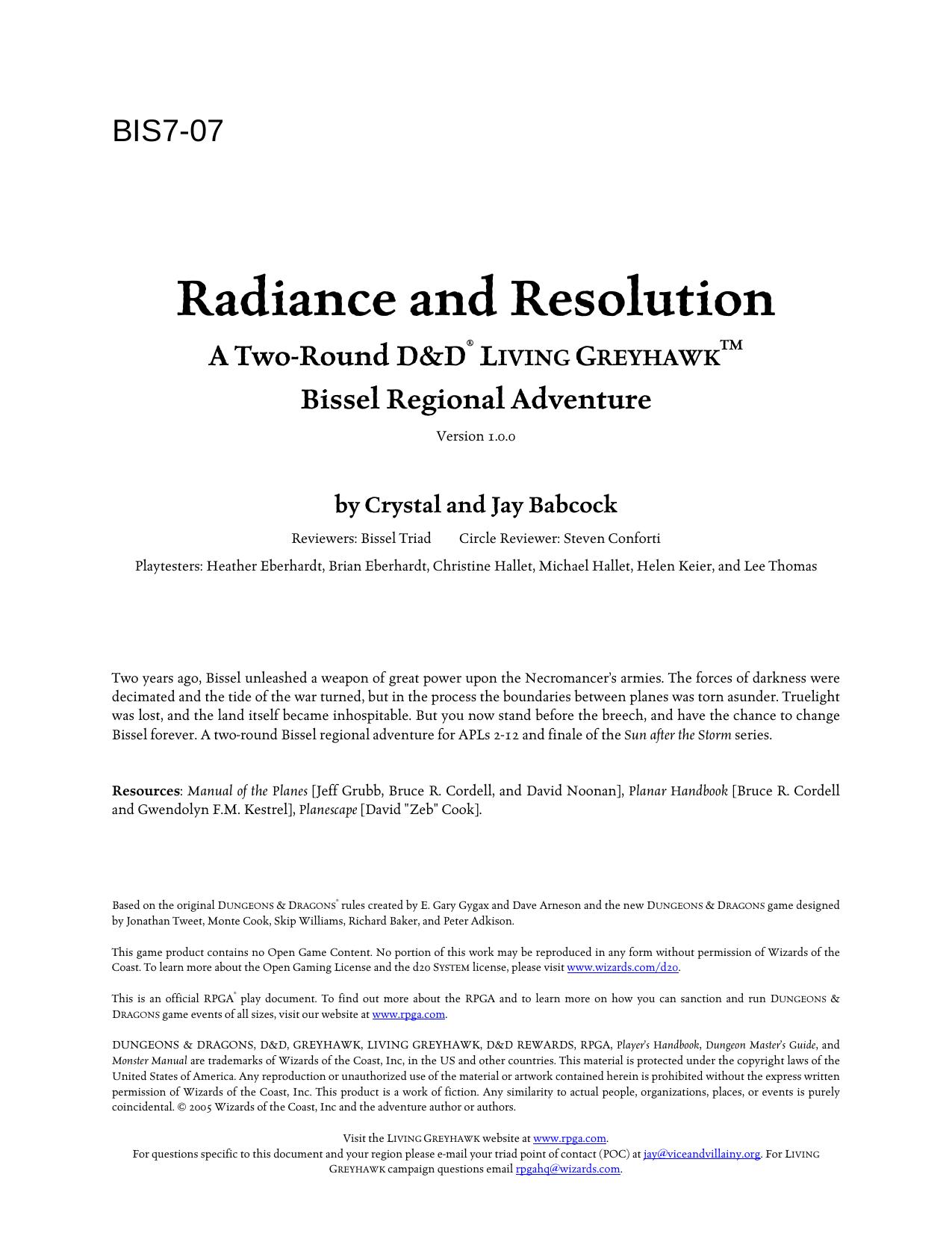 BIS7-07 Radiance and Resolution by Jay and Crystal Babcock