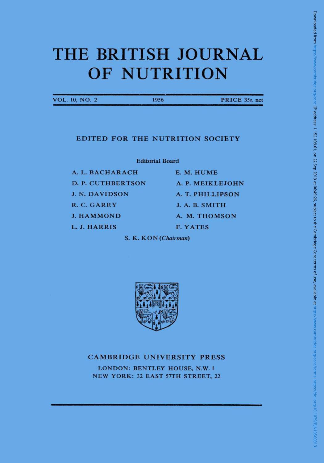 BJN volume 10 issue 2 Cover and Front matter by Unknown
