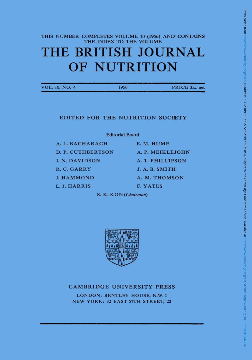 BJN volume 10 issue 4 Cover and Front matter by Unknown