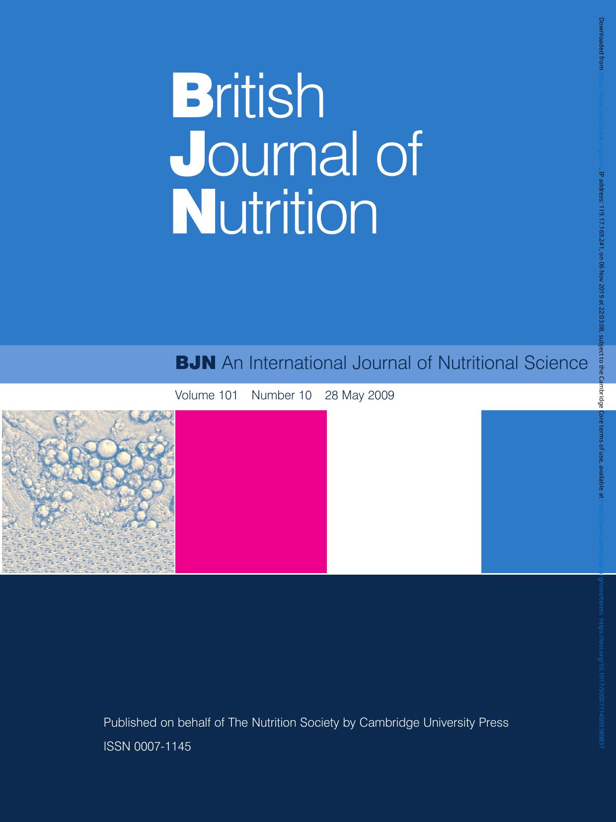 BJN volume 101 issue 10 Cover and Front matter by Unknown
