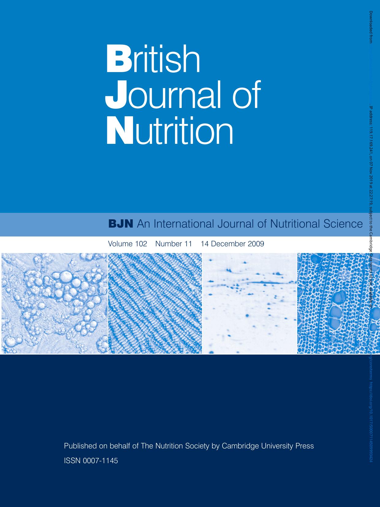 BJN volume 102 issue 11 Cover and Front matter by Unknown