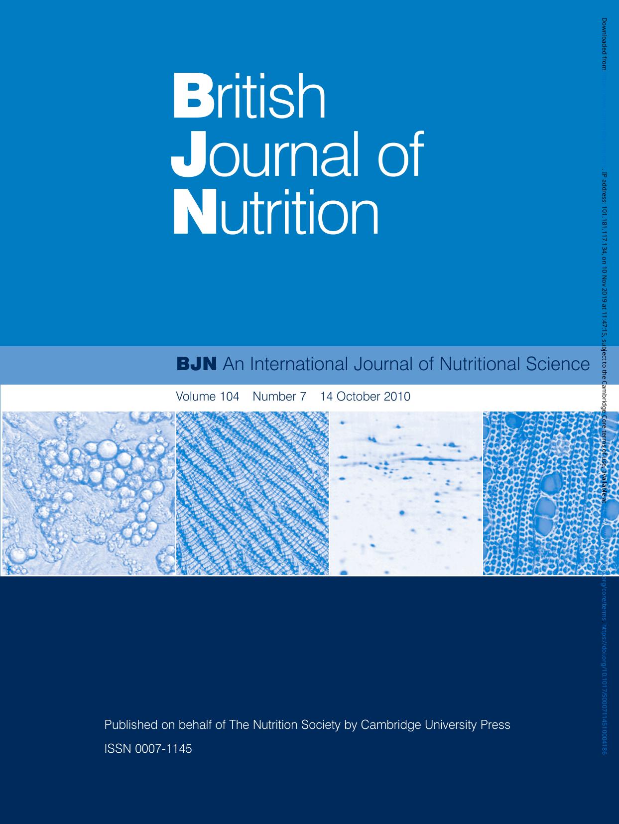BJN volume 104 issue 7 Cover and Front matter by Unknown