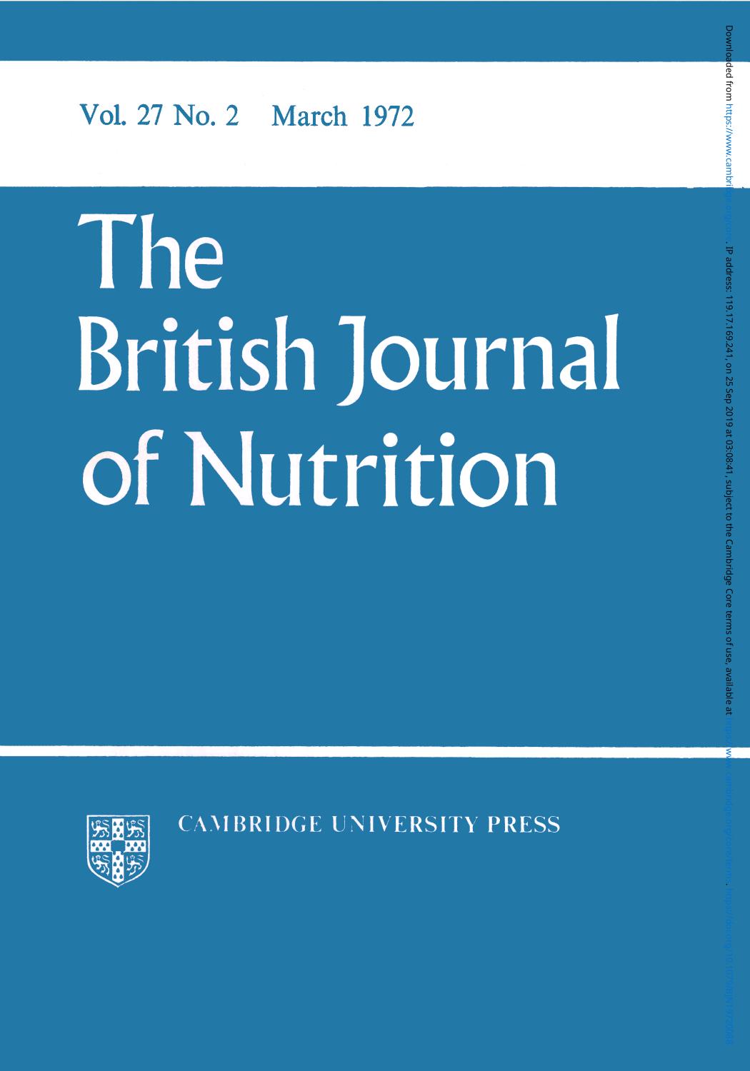 BJN volume 27 issue 2 Cover and Front matter by Unknown