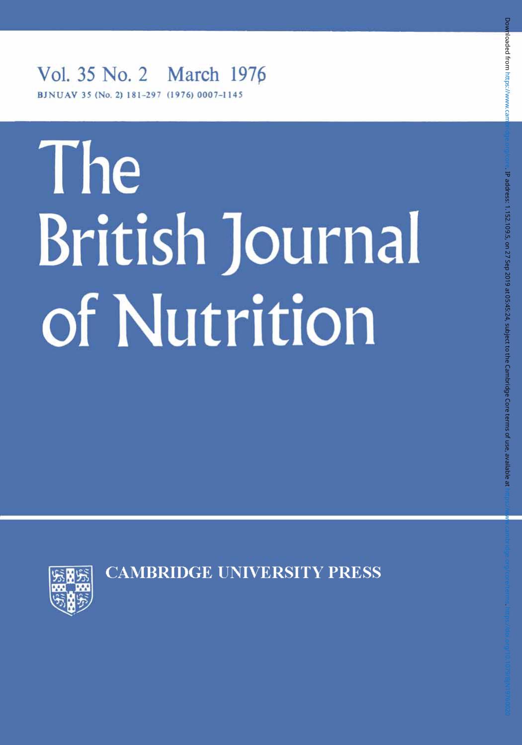 BJN volume 35 issue 2 Cover and Front matter by Unknown