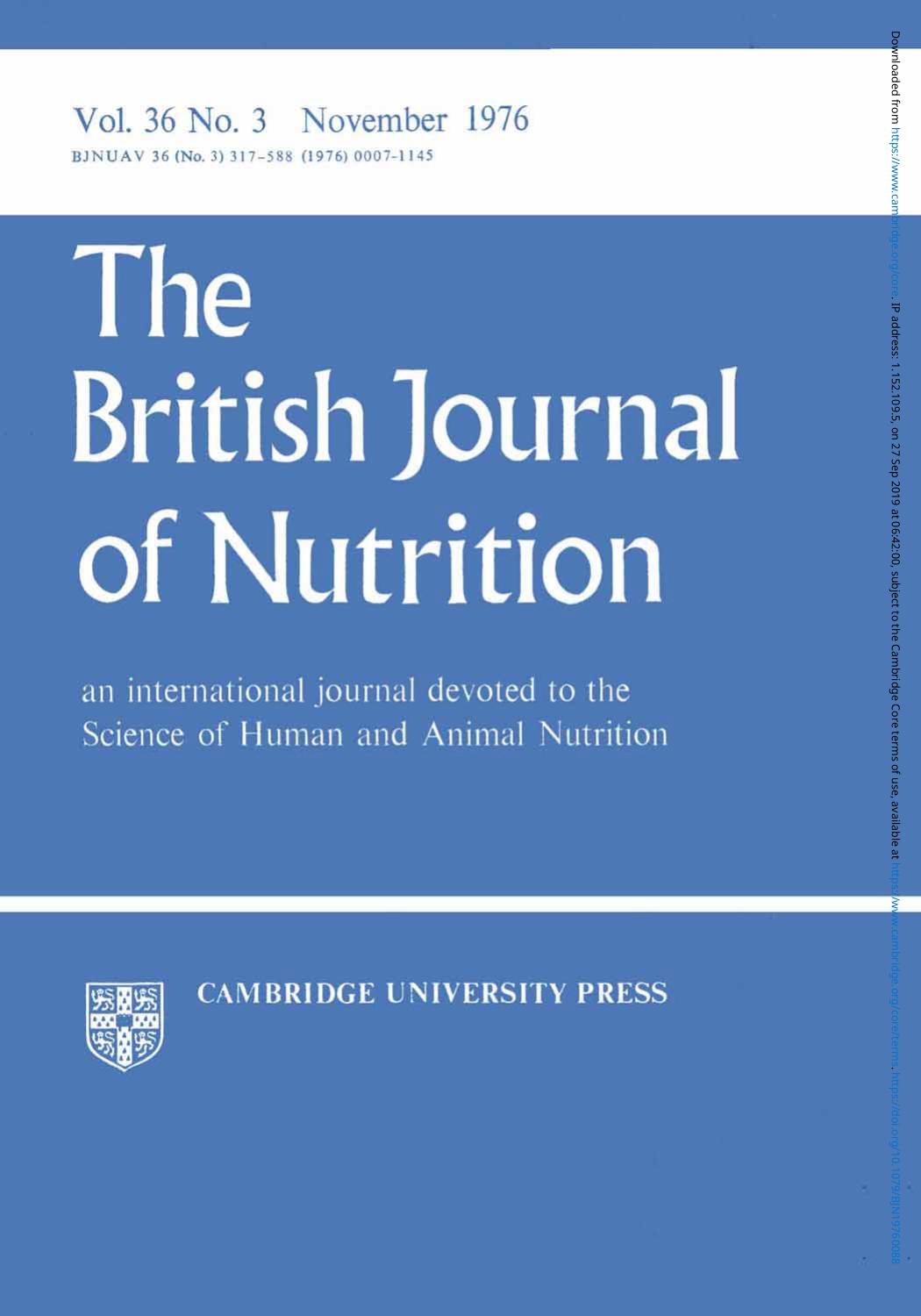 BJN volume 36 issue 3 Cover and Front matter by Unknown