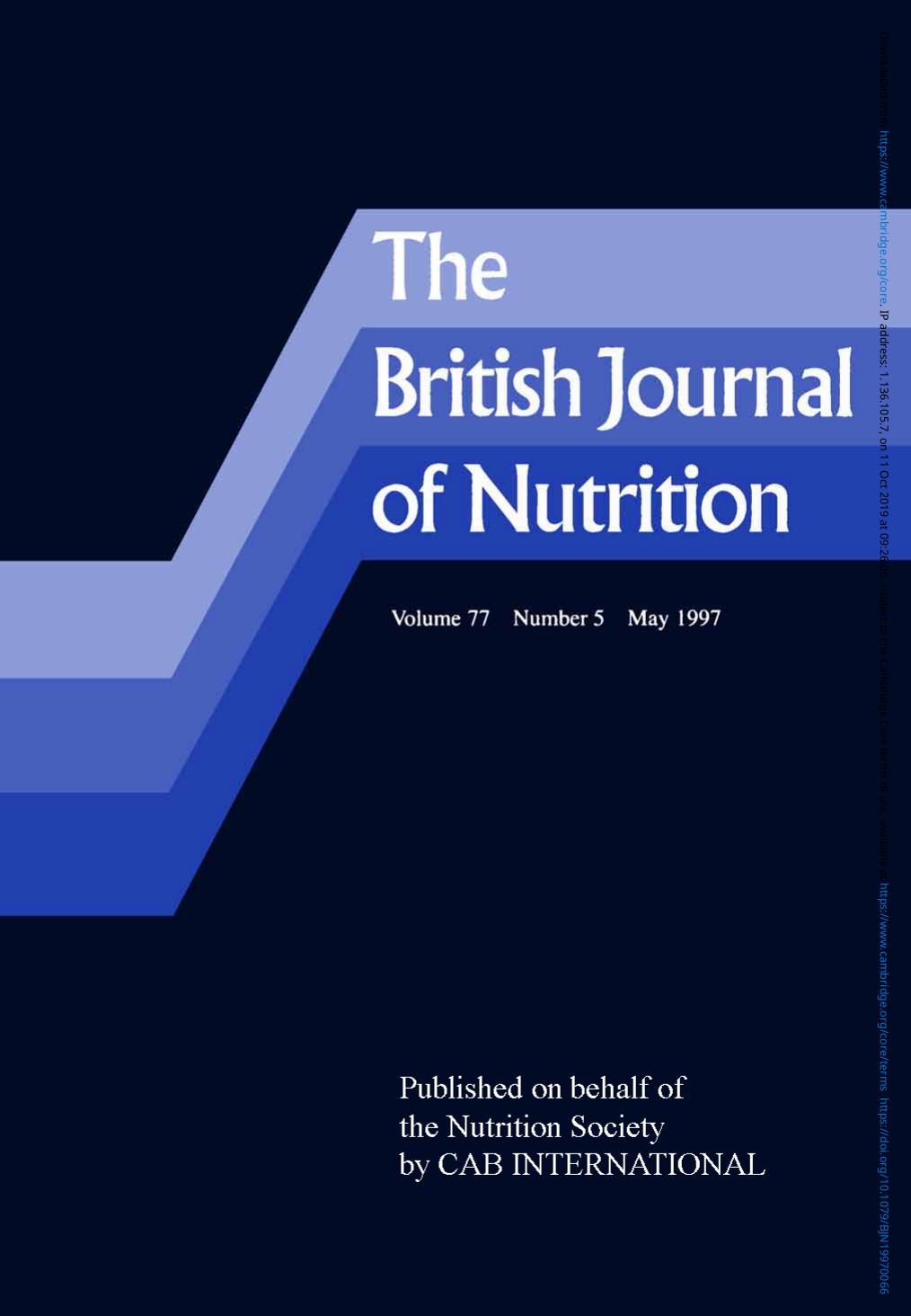 BJN volume 77 issue 5 Cover and Front matter by Unknown