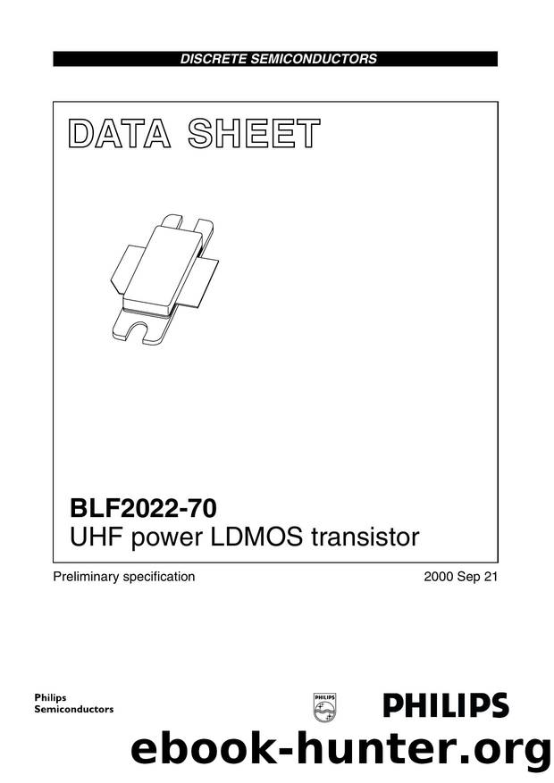 BLF2022-70 UHF power LDMOS transistor by Philips Semiconductors
