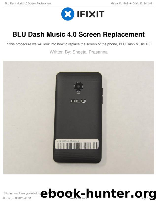 BLU Dash Music 4.0 Screen Replacement by Unknown