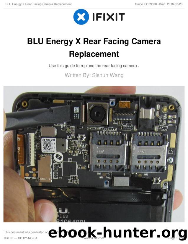 BLU Energy X Rear Facing Camera Replacement by Unknown