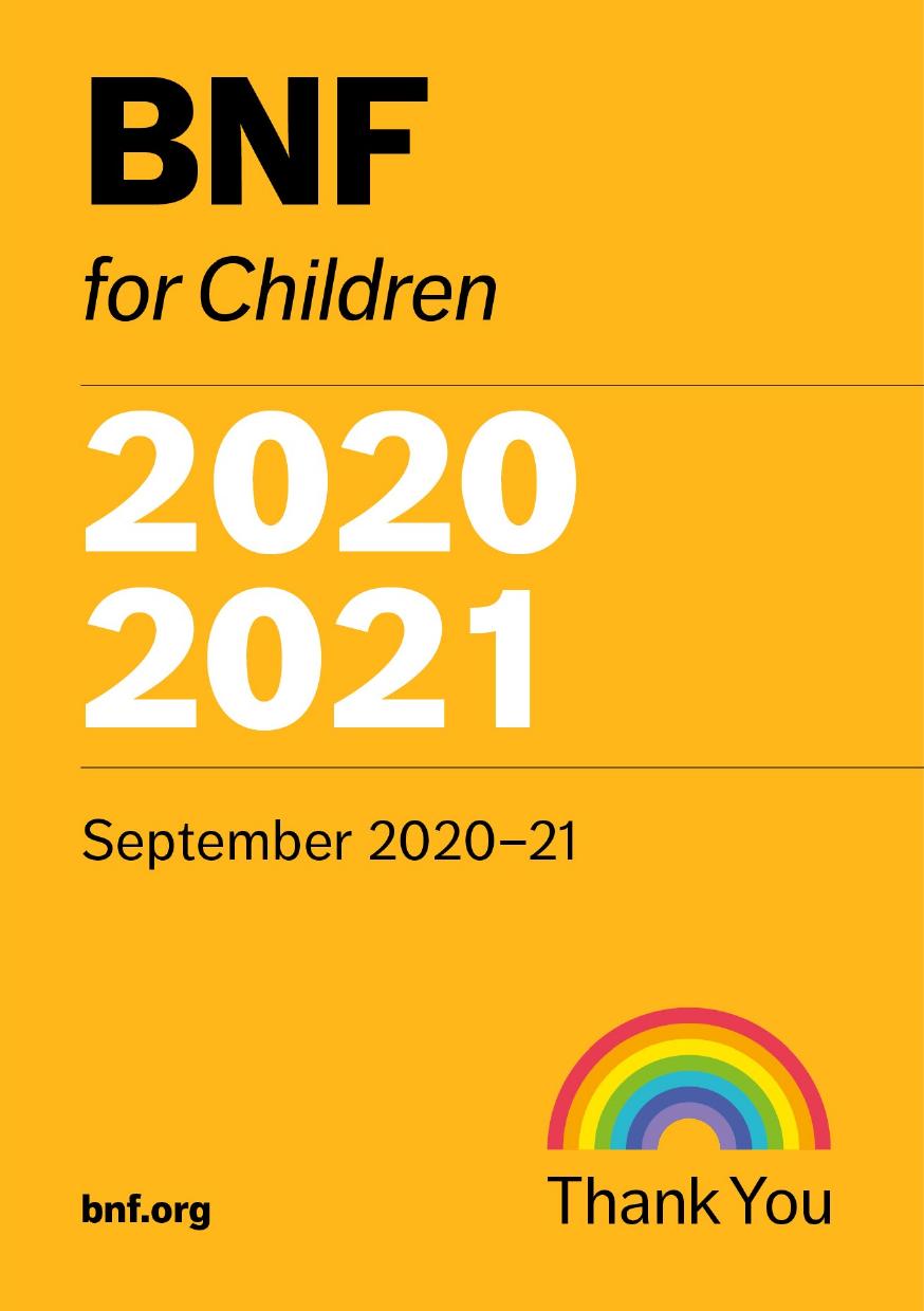 BNF for Children 2020-2021 (British National Formulary for Children) by Paediatric Formulary Committee