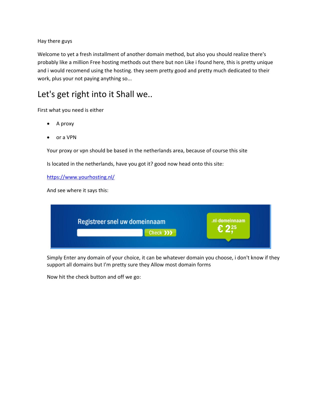 BONUS =How to get free domains by Cyber.Dude