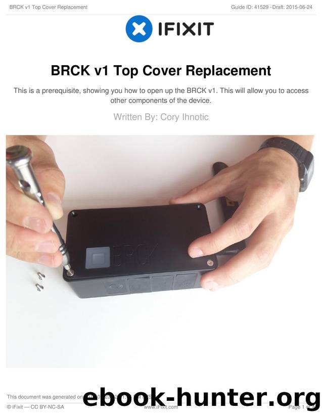 BRCK v1 Top Cover Replacement by Unknown