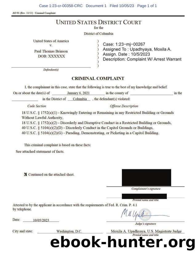 BRINSON, Paul Thomas Complaint and SOF .pdf by TWilbert