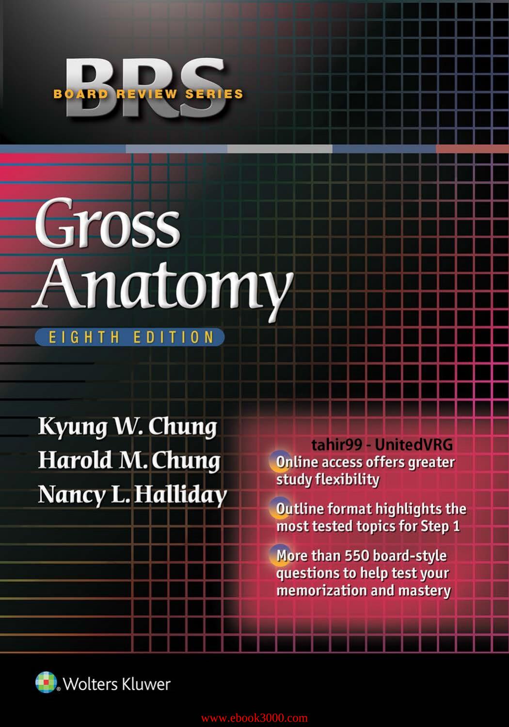 BRS Gross Anatomy, Board Review Series) (8th Revised edition by Unknow