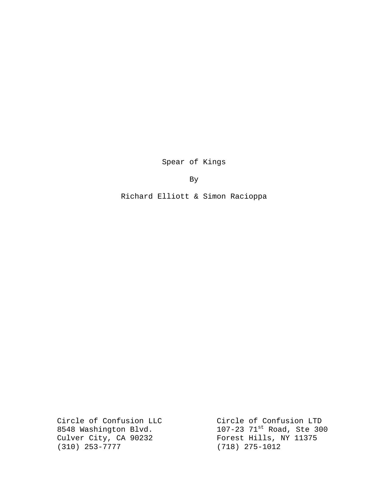 BS - Black Spear - Draft 4 - for release.fdx Script by Simon