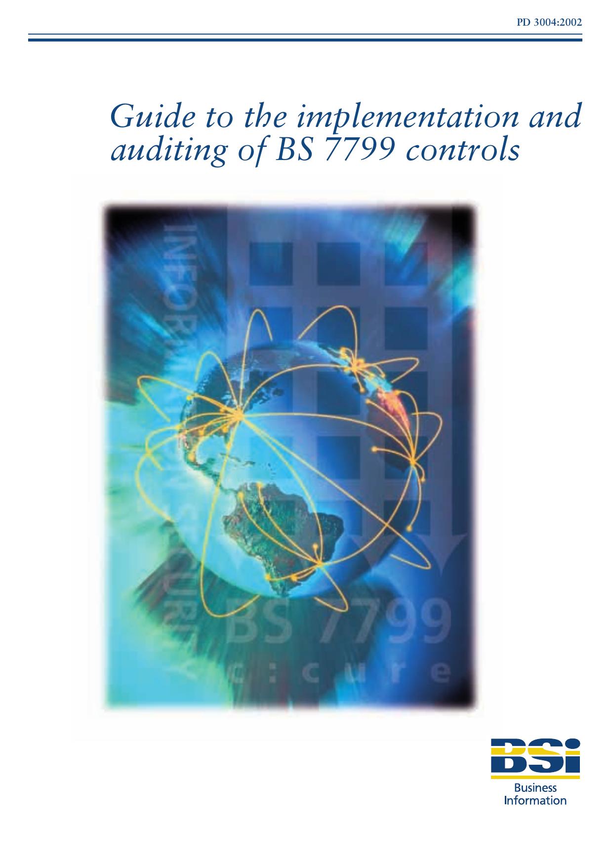BS 7799:1995 Information Security by P014261
