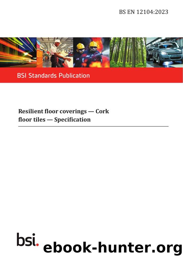 BS EN 12104:2023 by The British Standards Institution