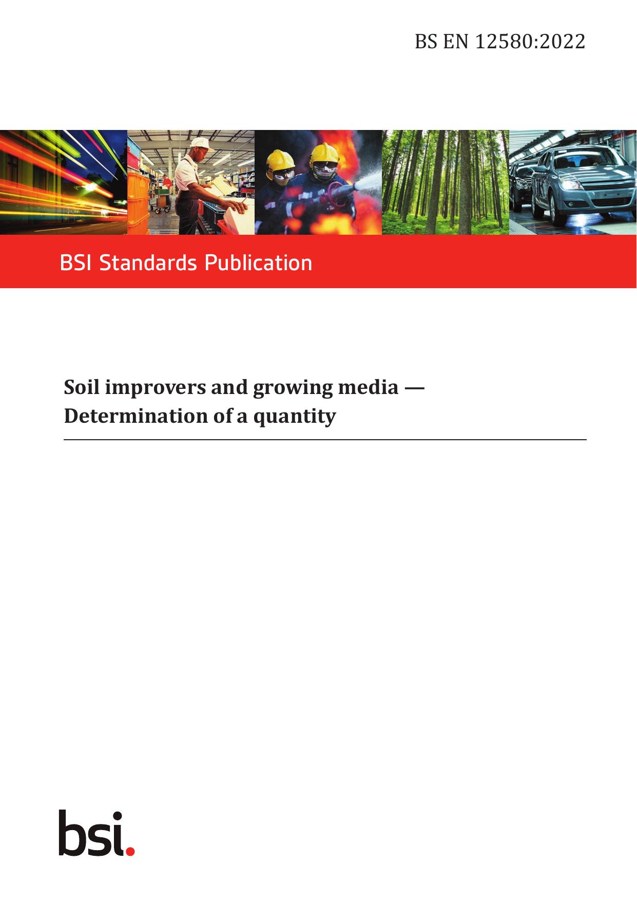 BS EN 12580:2022 by The British Standards Institution
