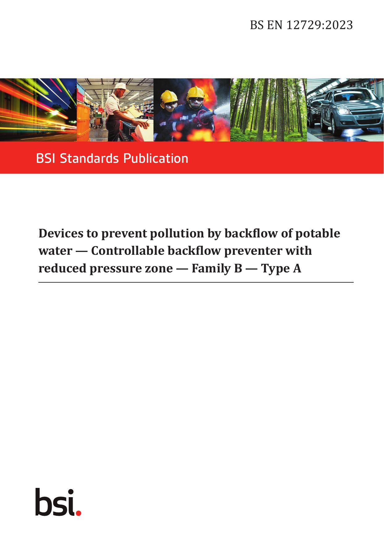 BS EN 12729:2023 by The British Standards Institution