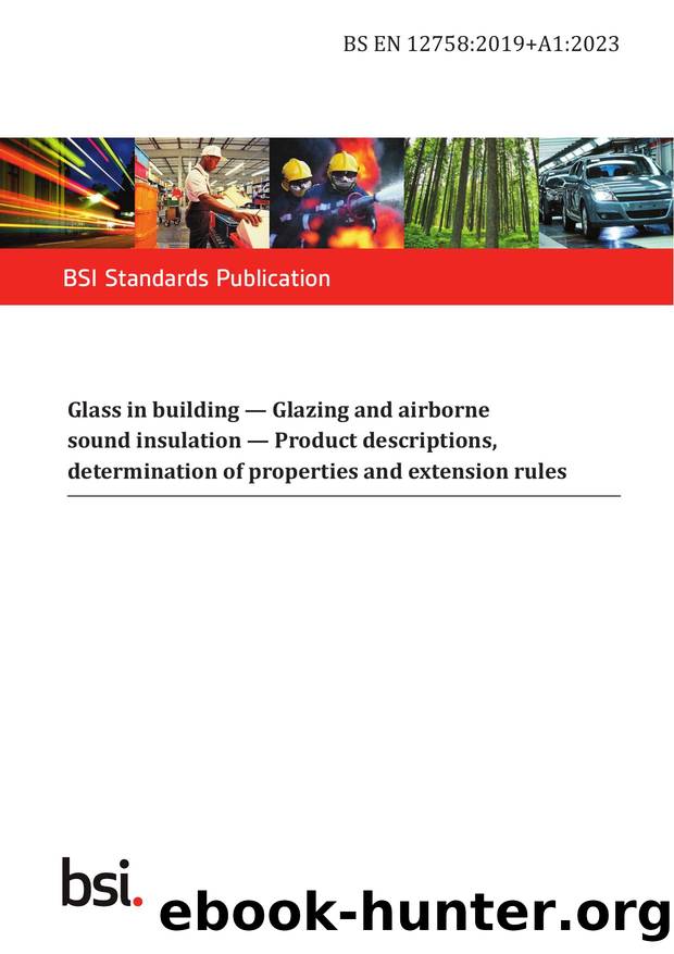 BS EN 12758:2019+A1:2023 by The British Standards Institution