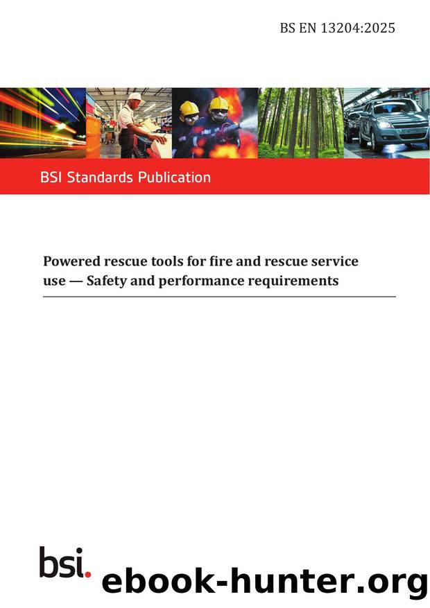 BS EN 13204:2025 by The British Standards Institution