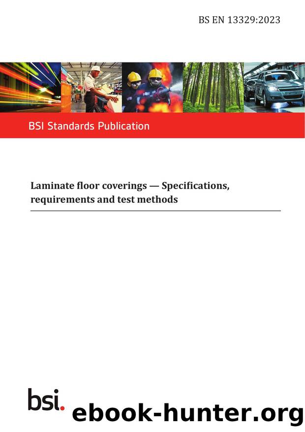 BS EN 13329:2023 by The British Standards Institution