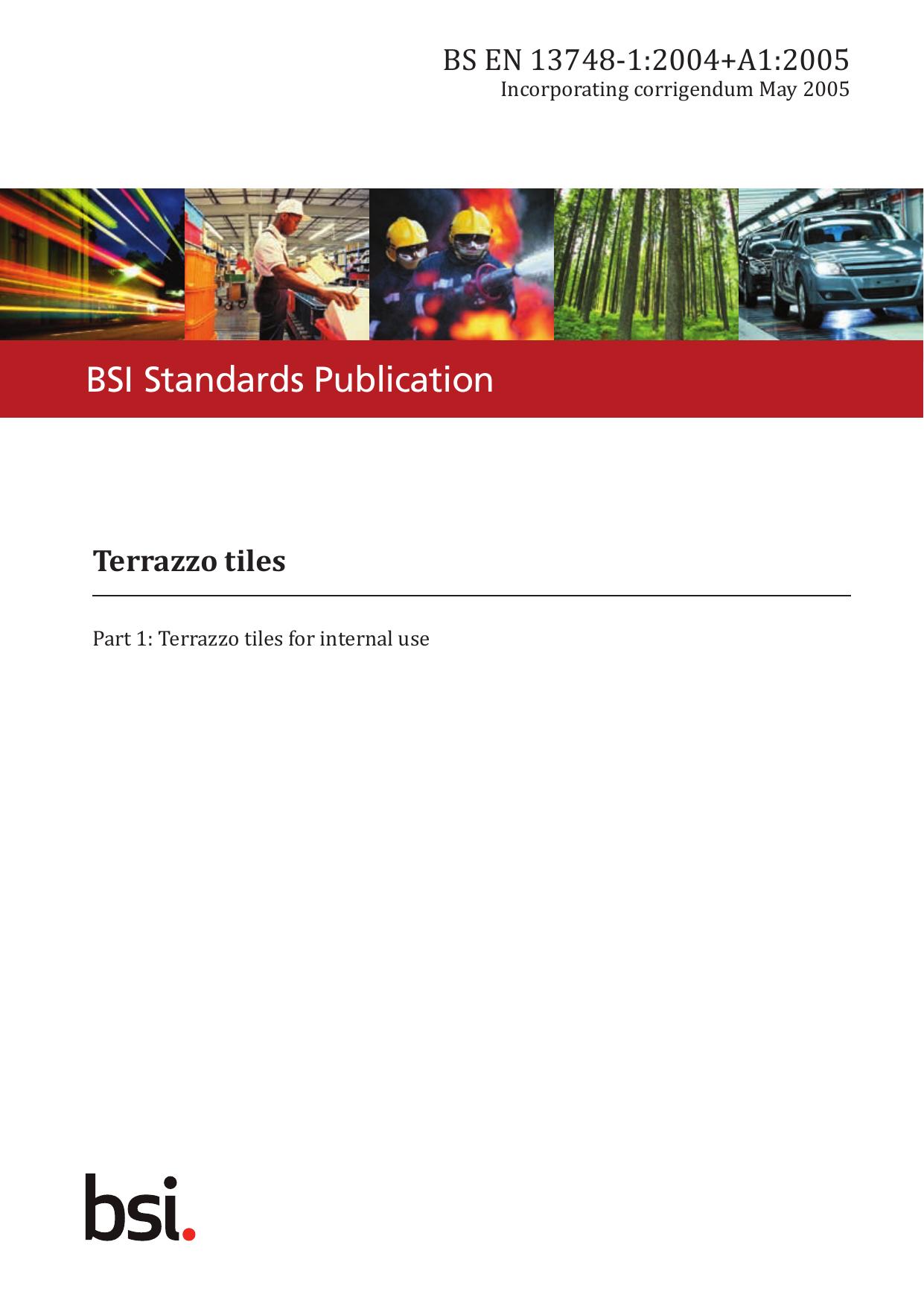 BS EN 13748-1:2004+A1:2005 by The British Standards Institution