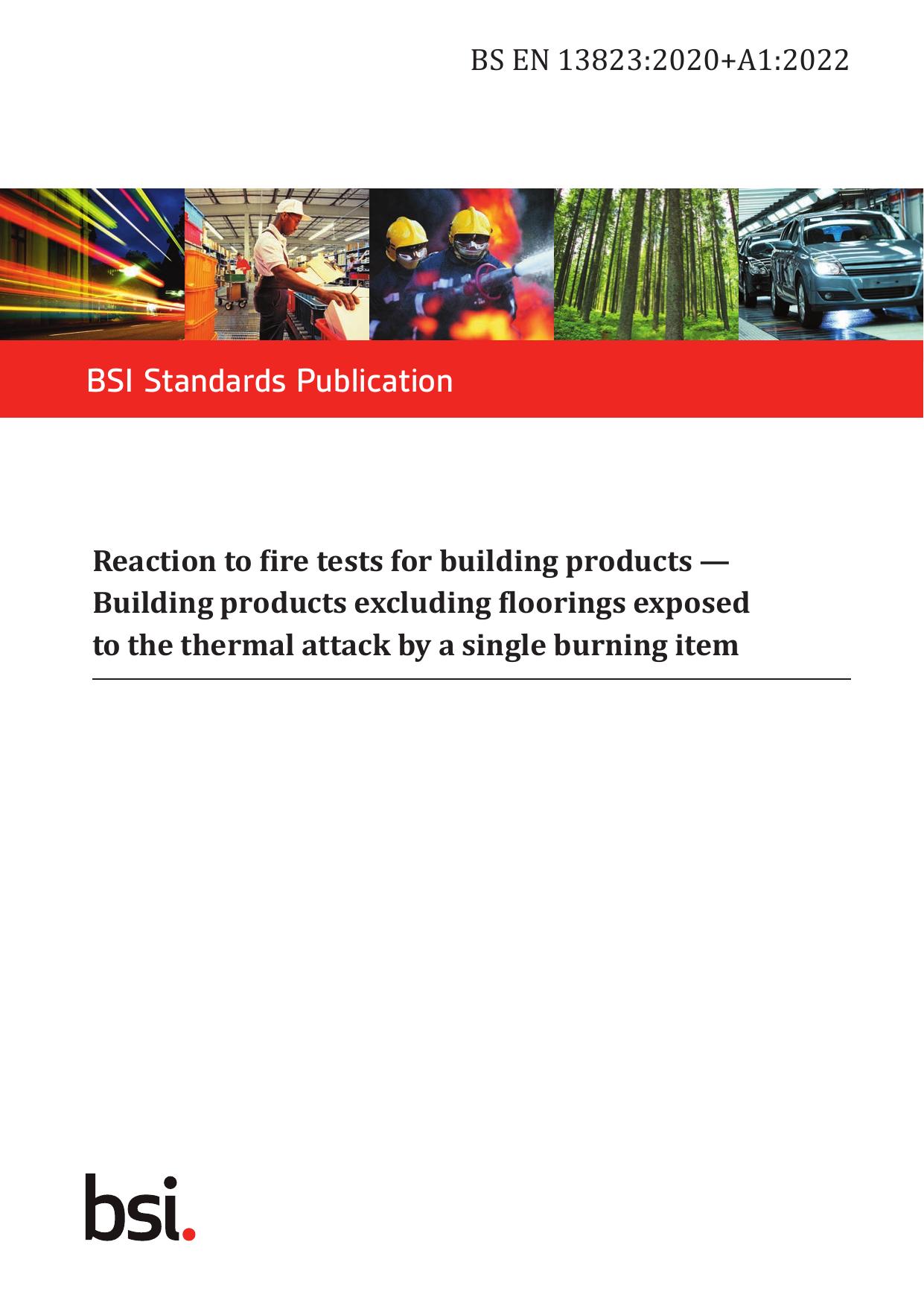 BS EN 13823:2020+A1:2022 by The British Standards Institution