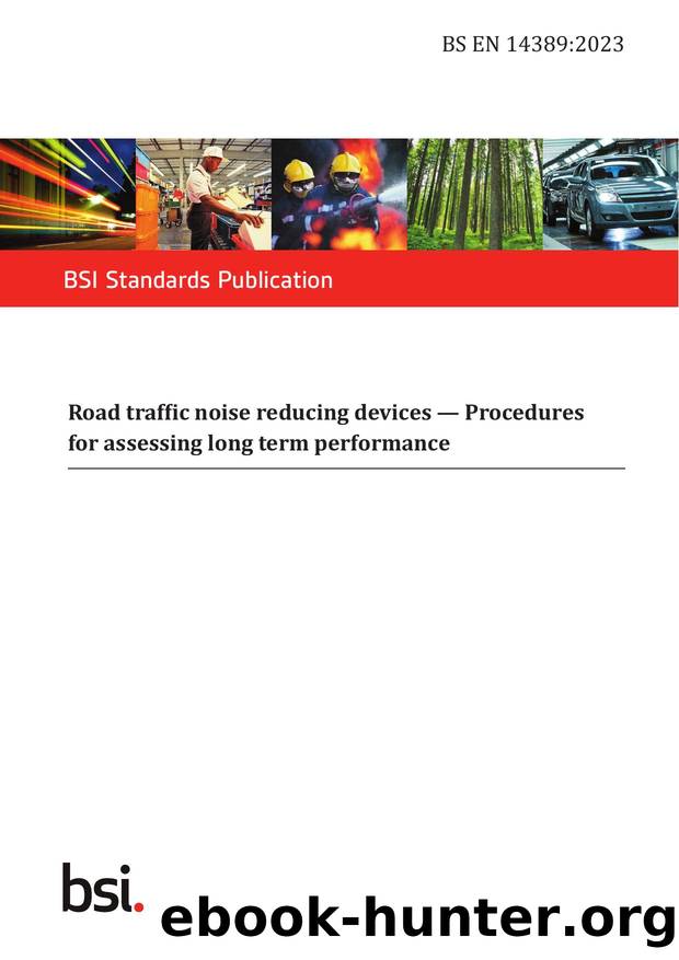 BS EN 14389:2023 by The British Standards Institution