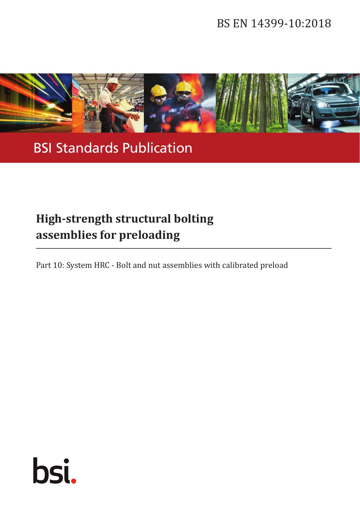 BS EN 14399-10:2018 by The British Standards Institution