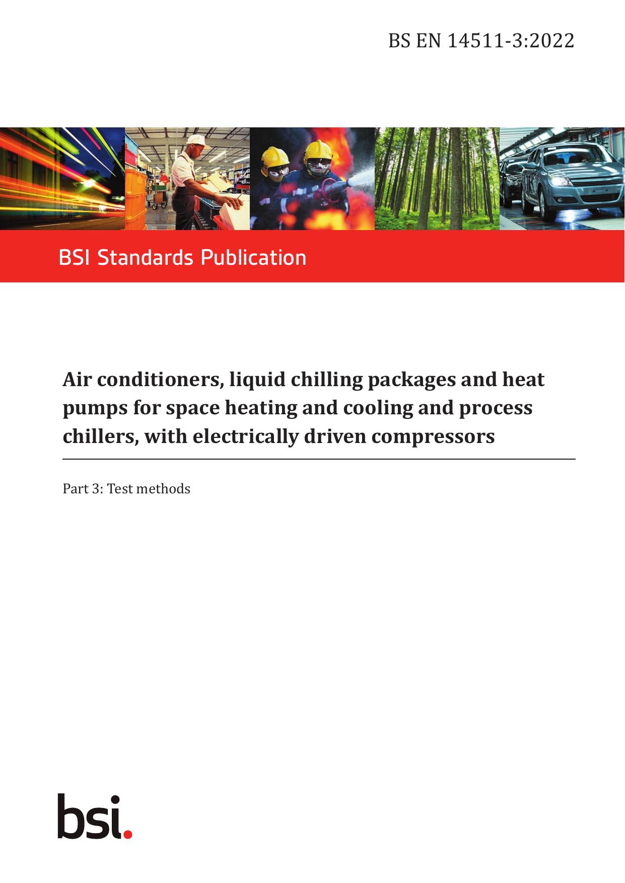 BS EN 14511-3:2022 by The British Standards Institution