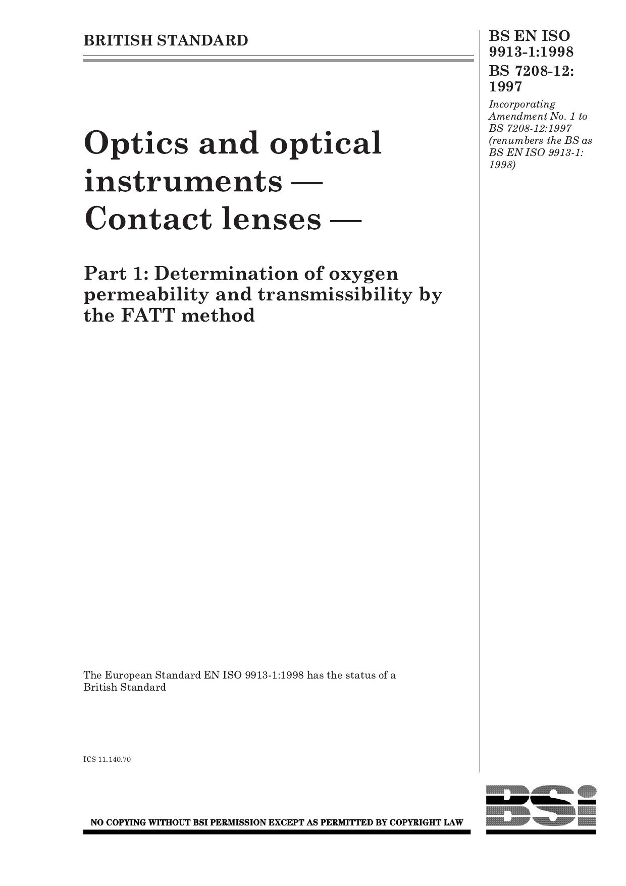 BS EN ISO 09913-1-1998 by Unknown