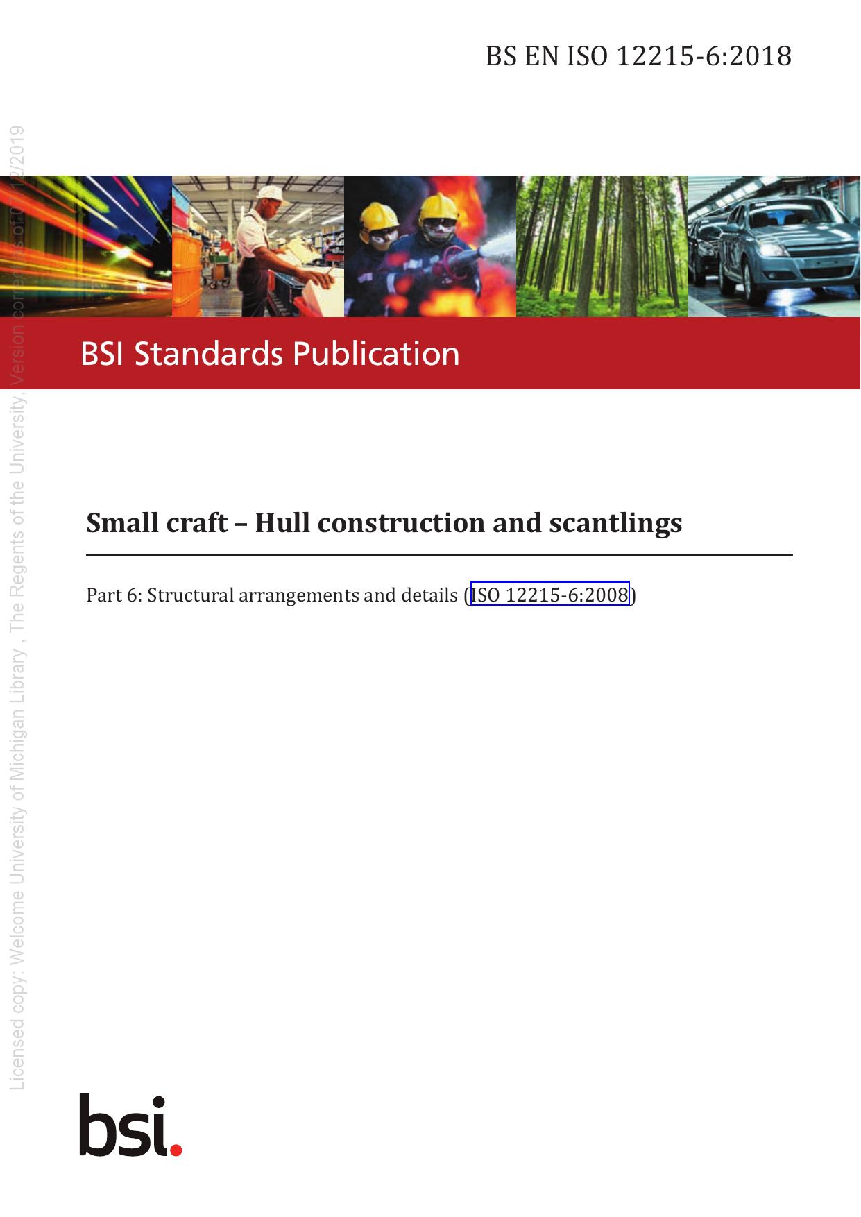 BS EN ISO 12215-6:2018 by The British Standards Institution