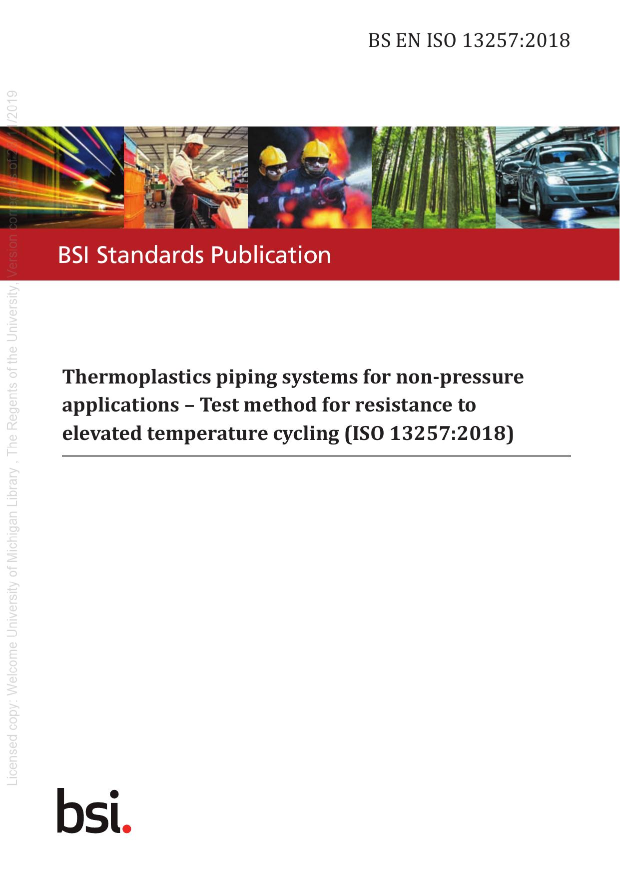 BS EN ISO 13257:2018 by The British Standards Institution