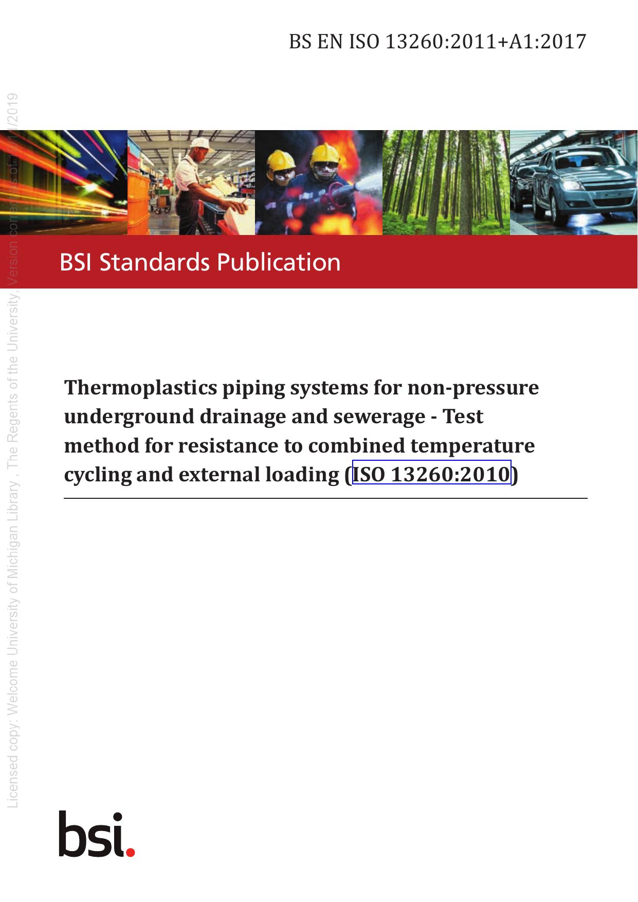 BS EN ISO 13260:2011+A1:2017 by The British Standards Institution