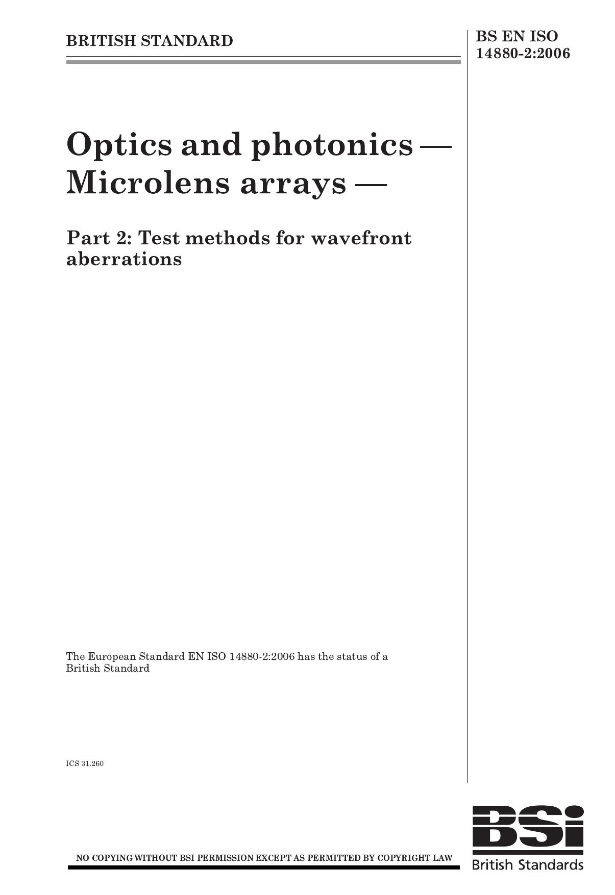 BS EN ISO 14880-2-2006 by Unknown